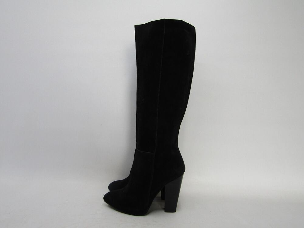 Faryl Robin Womens Size 6.5 M Black Suede Zip Knee High Fashion Boots